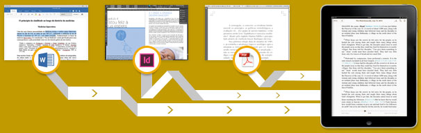 Você envia o original e nós lhe entregamos o eBook profissional